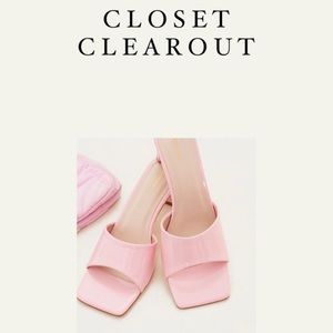 Sold! Pink Mule Heels